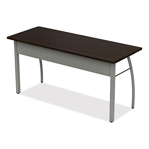 Linea Italia Trento Line Rectangular Desk, 59.13" x 23.63" x 29.5", Mocha (TR742MOC)
