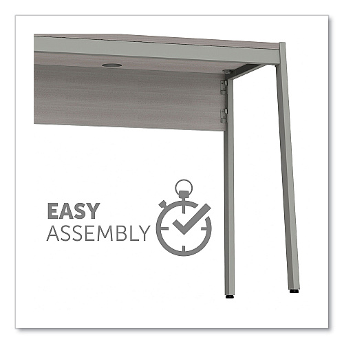 Linea Italia Klin Desk, 33" x 19" x 29.5", Ash (KLIN740ASH)