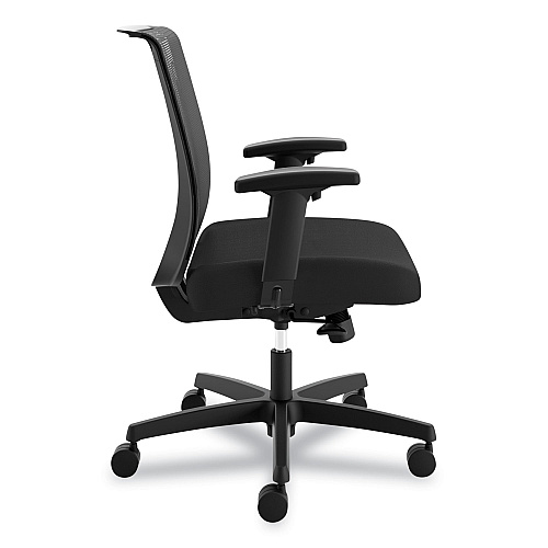 HON Convergence Mid-Back Task Chair, Synchro-Tilt and Seat Glide, Supports Up to 275 lb, Black (CMY1AACCF10)