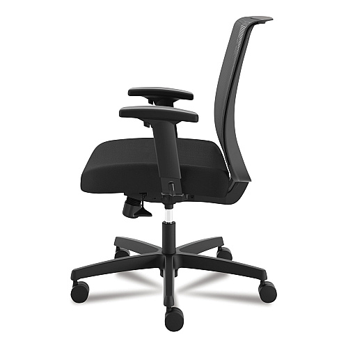 HON Convergence Mid-Back Task Chair, Synchro-Tilt and Seat Glide, Supports Up to 275 lb, Black (CMY1AACCF10)