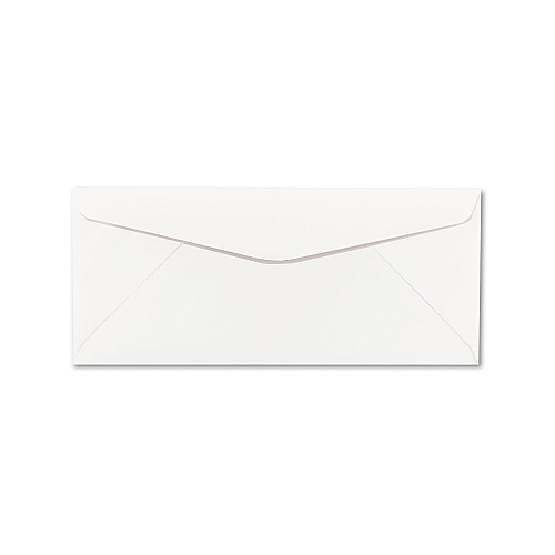 Neenah Paper CLASSIC CREST #10 Envelope, Commercial Flap, Gummed Closure, 4.13 x 9.5, Avon Brilliant White, 500/Box (6553000)
