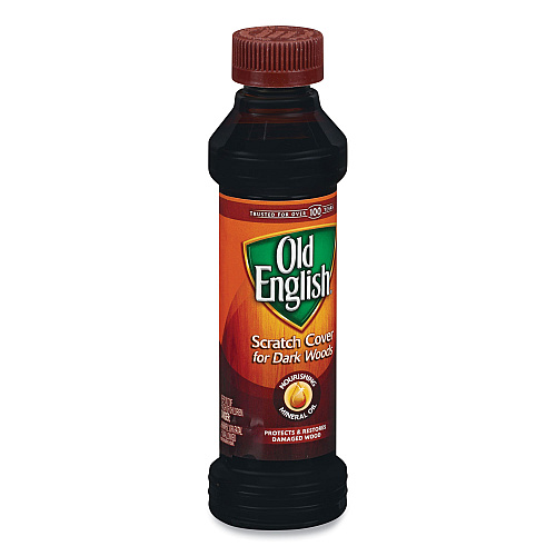 OLD ENGLISH Furniture Scratch Cover, For Dark Woods, 8oz Bottle 8 fl oz (0.3 quart) - Dark Brown - 1 Each (75144)