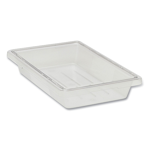 Rubbermaid Commercial Food/Tote Boxes, 5 gal, 12 x 18 x 9, Clear, Plastic (3304CLE)