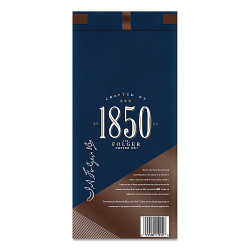 1850 Coffee, Black Gold, Dark Roast, Whole Bean, 2 lb Bag (SMU21522)