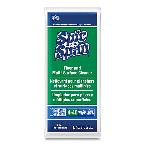 Spic and Span Liquid Floor Cleaner, 3 oz Packet, 45/Carton (02011)