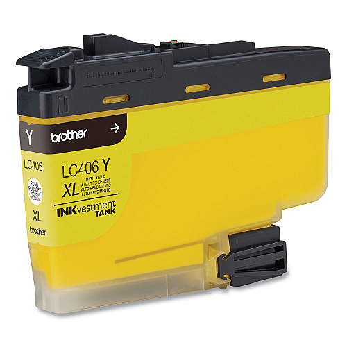 Brother LC406XLYS INKvestment High-Yield Ink, 5,000 Page-Yield, Yellow
