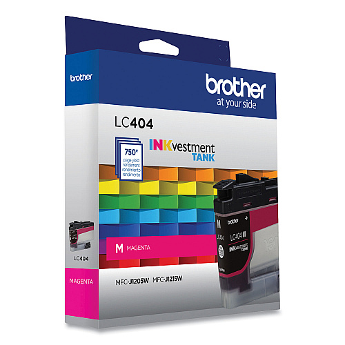 Brother LC404MS INKvestment Ink, 750 Page-Yield, Magenta