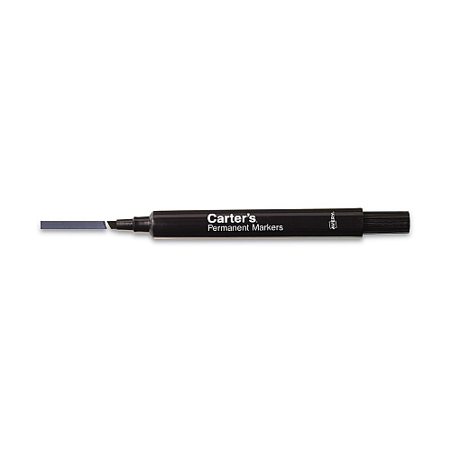Carter's Large Desk Style Permanent Marker, Broad Chisel Tip, Black, Dozen (27178)