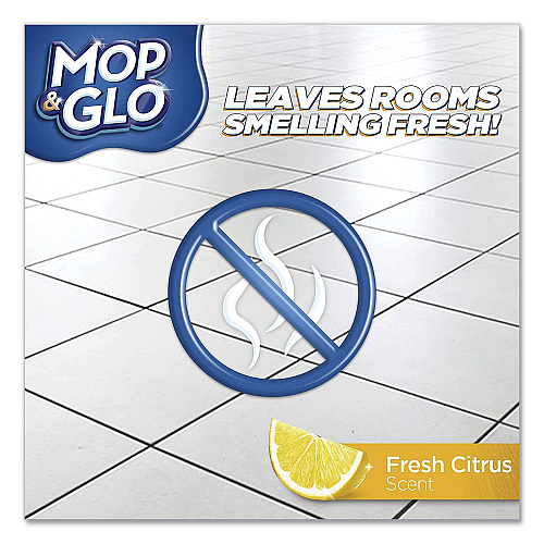 MOP & GLO Ready to Use Multi-Surface Floor Cleaner, Fresh Citrus Scent, 32 oz Bottle, 6/Carton (89333CT)