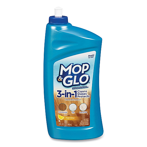 MOP & GLO Ready to Use Multi-Surface Floor Cleaner, Fresh Citrus Scent, 32 oz Bottle, 6/Carton (89333CT)