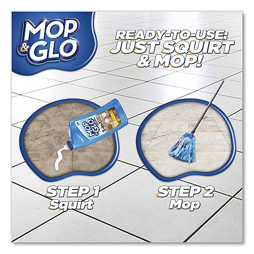 MOP & GLO Ready to Use Multi-Surface Floor Cleaner, Fresh Citrus Scent, 32 oz Bottle, 6/Carton (89333CT)