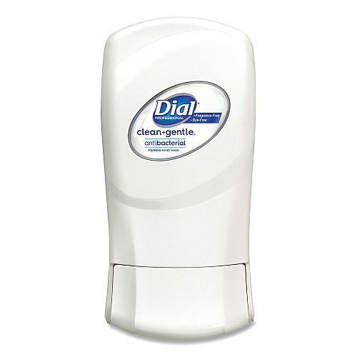 Dial Clean+Gentle Antibacterial Foaming Hand Wash Refill for FIT Manual Dispenser, Fragrance-Free, 1.2 L, 3/Carton (32100CT)