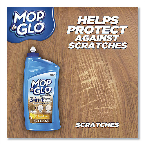 MOP & GLO Ready to Use Multi-Surface Floor Cleaner, Fresh Citrus Scent, 32 oz Bottle, 6/Carton (89333CT)