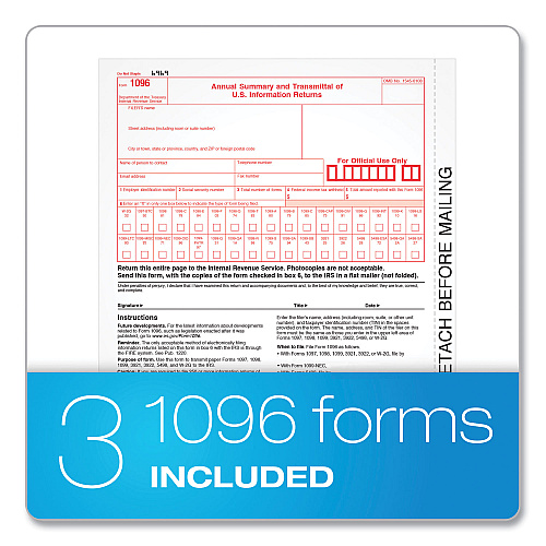 Adams 4-Part 1099-NEC Continuous Feed Tax Forms, Fiscal Year: 2024, Four-Part Carbonless, 8.5 x 5.5, 2 Forms/Sheet, 24 Forms Total (2299NEC)