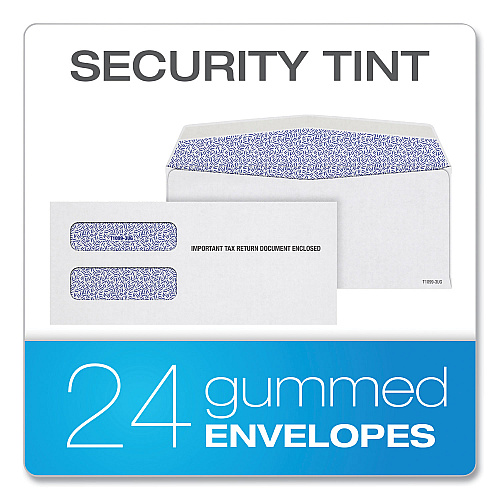 Adams 4-Part 1099-NEC Tax Form Kit with Security Envelopes and Tax Forms Helper, 2024, 8.5 x 3.5, 3 Forms/Sheet, 24 Forms Total (22905KITNEC)