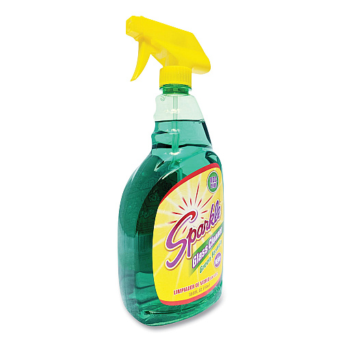 Sparkle Green Formula Glass Cleaner, 33.8 oz Bottle (30345)
