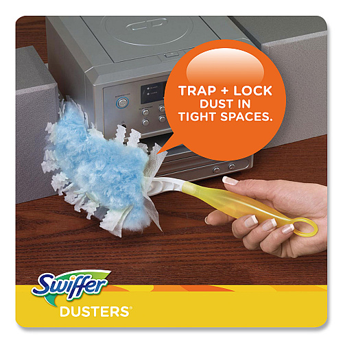 Swiffer Refill Dusters, Dust Lock Fiber, Light Blue, Lavender Vanilla Scent, 10/Box (21461BX)