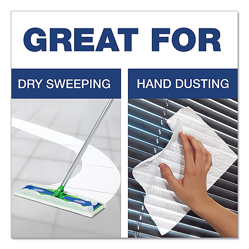 Swiffer Dry Refill Cloths, 10.63 x 8, White, 32/Box (33407BX)