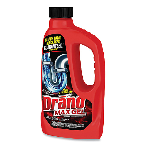 Drano Max Gel Clog Remover, 32 oz Bottle, 12/Carton (694768CT)