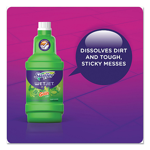 Swiffer WetJet System Cleaning-Solution Refill, Original Scent, 1.25 L Bottle, 4/Carton (77809)