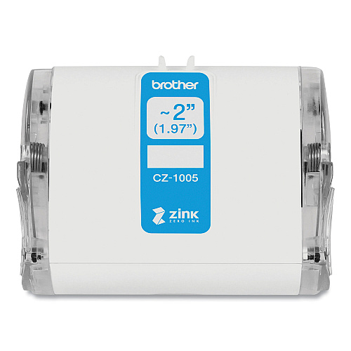 Brother CZ Roll Cassette, 1.97" x 16.4 ft, White (CZ1005)