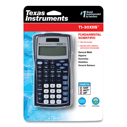 Texas Instruments TI-30X IIS Scientific Calculator, 10-Digit LCD, Black