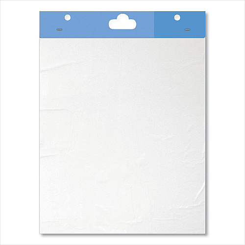 National Paper Write On-Cling On Easel Pad, Unruled, 27 x 34, White, 35 Sheets (24391)
