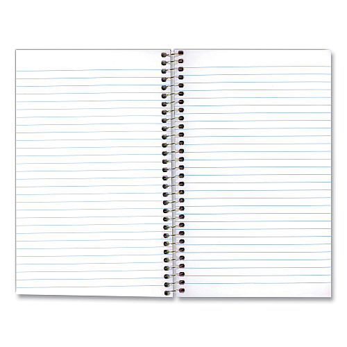 National Paper Single-Subject Wirebound Notebooks, Medium/College Rule, Blue Kolor Kraft Front Cover, (80) 9.5 x 6 Sheets (33560)