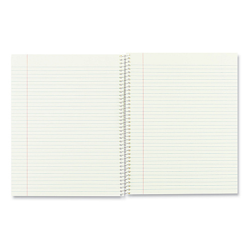 National Paper Single-Subject Wirebound Notebooks, Narrow Rule, Brown Paperboard Cover, (80) 10 x 8 Sheets (33008)