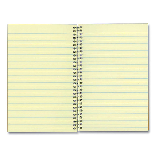 National Paper Single-Subject Wirebound Notebooks, Narrow Rule, Brown Paperboard Cover, (80) 7.75 x 5 Sheets (33002)