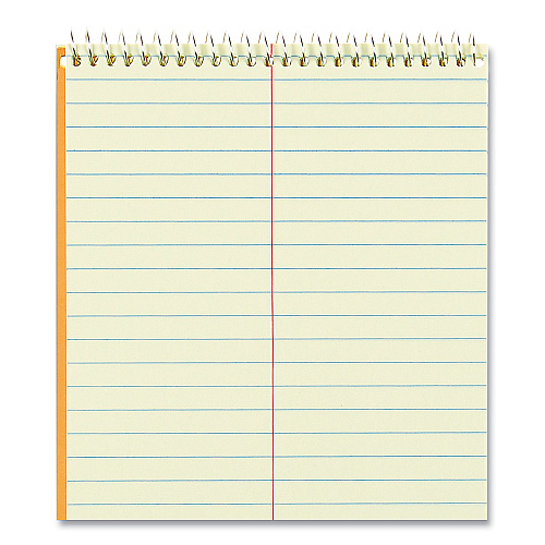 National Paper Standard Spiral Steno Pad, Gregg Rule, Brown Cover, 60 Eye-Ease Green 6 x 9 Sheets (36646)