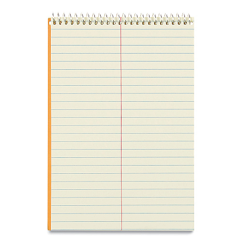 National Paper Standard Spiral Steno Pad, Gregg Rule, Brown Cover, 80 Eye-Ease Green 6 x 9 Sheets (36746)