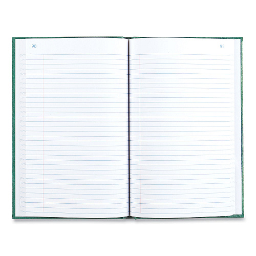 National Paper Emerald Series Account Book, Green Cover, 9.63 x 6.25 Sheets, 200 Sheets/Book (56521)