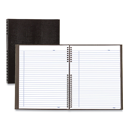 Blueline NotePro Notebook, 1-Subject, Medium/College Rule, Black Cover, (75) 11 x 8.5 Sheets (A10150BLK)