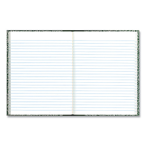 National Paper Lab Notebook, Wide/Legal Rule, Green Marble Cover, (96) 10.13 x 7.88 Sheets (53010)