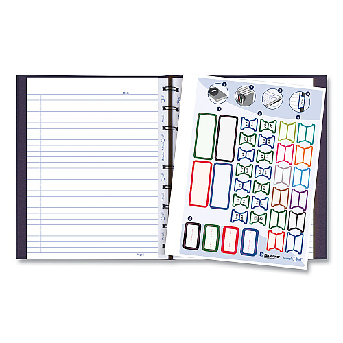 Blueline MiracleBind Notebook, 1-Subject, Medium/College Rule, Purple Cover, (75) 9.25 x 7.25 Sheets (AF915086)