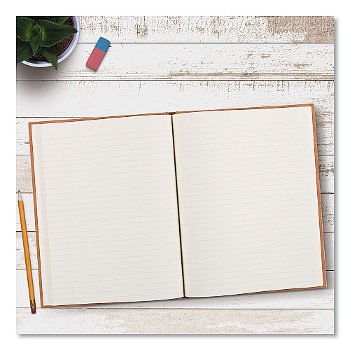 Blueline Da Vinci Notebook, 1-Subject, Medium/College Rule, Tan Cover, (75) 9.25 x 7.25 Sheets (A8005)