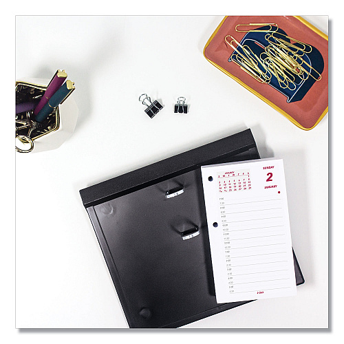 Brownline Daily Calendar Pad Refill, 6 x 3.5, White/Burgundy/Gray Sheets, 12-Month (Jan to Dec): 2026 (C2R)