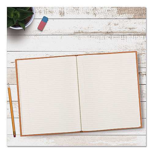 Blueline Da Vinci Notebook, 1-Subject, Medium/College Rule, Tan Cover, (75) 11 x 8.5 Sheets (A8004)