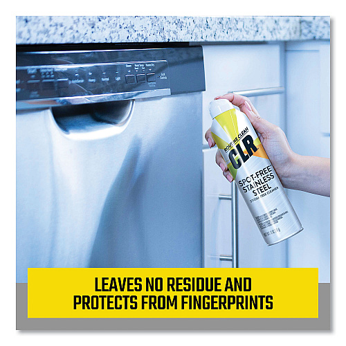 CLR Spot-Free Stainless Steel Cleaner, Citrus, 12 oz Can, 6/Carton (CSS12)