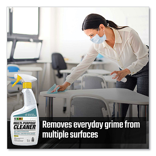 CLR PRO Multi-Purpose Cleaner, Lemon Scent, 32 oz Bottle, 6/Carton (FMMPC326PRO)