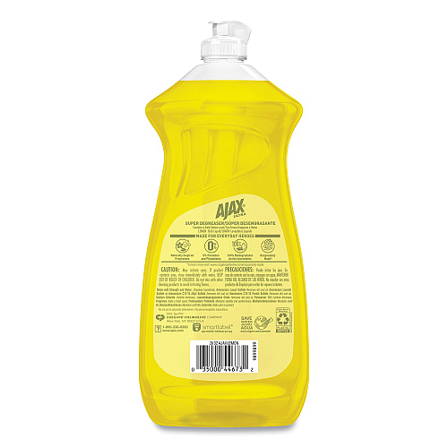 Ajax Dish Detergent, Lemon Scent, 28 oz Bottle (144673)