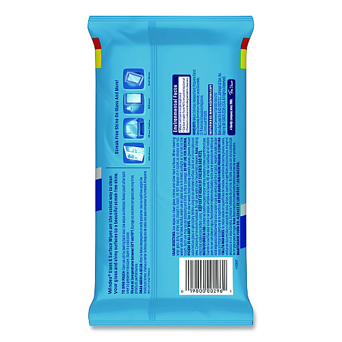Windex&reg; Glass and Surface Wet Wipe, 7"x 8", 38 Wipe Pack (319251)