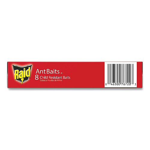 Raid Ant Baits, 0.24 oz, 8/Box, 12 Boxes/Carton (308819)