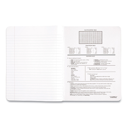 Mead Square Deal Composition Book, Medium/College Rule, Black Cover, (100) 9.75 x 7.5 Sheets (09932)