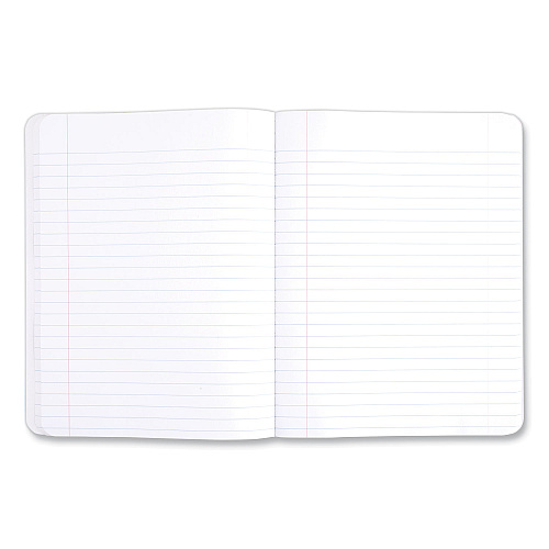 Mead Square Deal Composition Book, 3-Subject, Wide/Legal Rule, Black Cover, (100) 9.75 x 7.5 Sheets, 12/Pack (72936)
