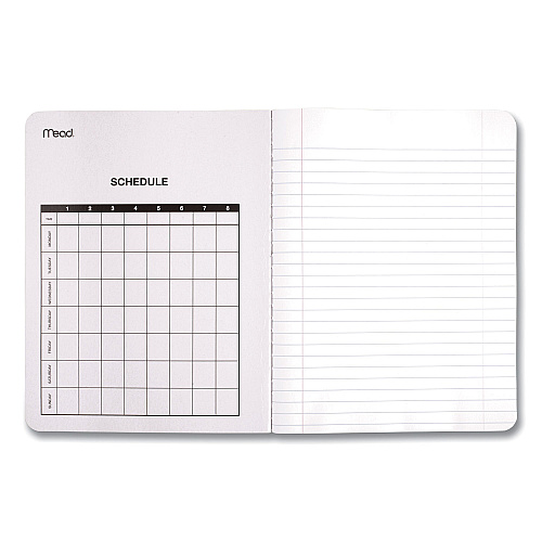 Mead Square Deal Composition Book, Medium/College Rule, Black Cover, (100) 9.75 x 7.5 Sheets (09932)