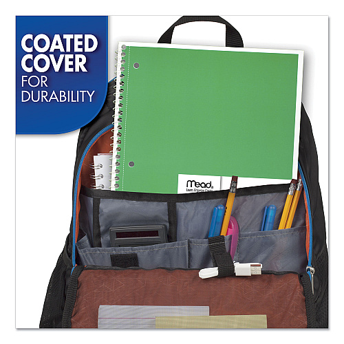 Mead Spiral Notebook, 1-Subject, Medium/College Rule, Assorted Cover Colors, (70) 10.5 x 8 Sheets, 6/Pack (73065)