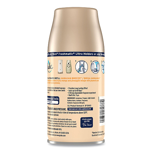 Glade Automatic Air Freshener, Hawaiian Breeze, 6.2 oz (337689EA)