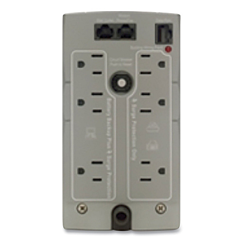 APC BK500 Back-UPS CS Battery Backup System, 6 Outlets, 500 VA, 480 J